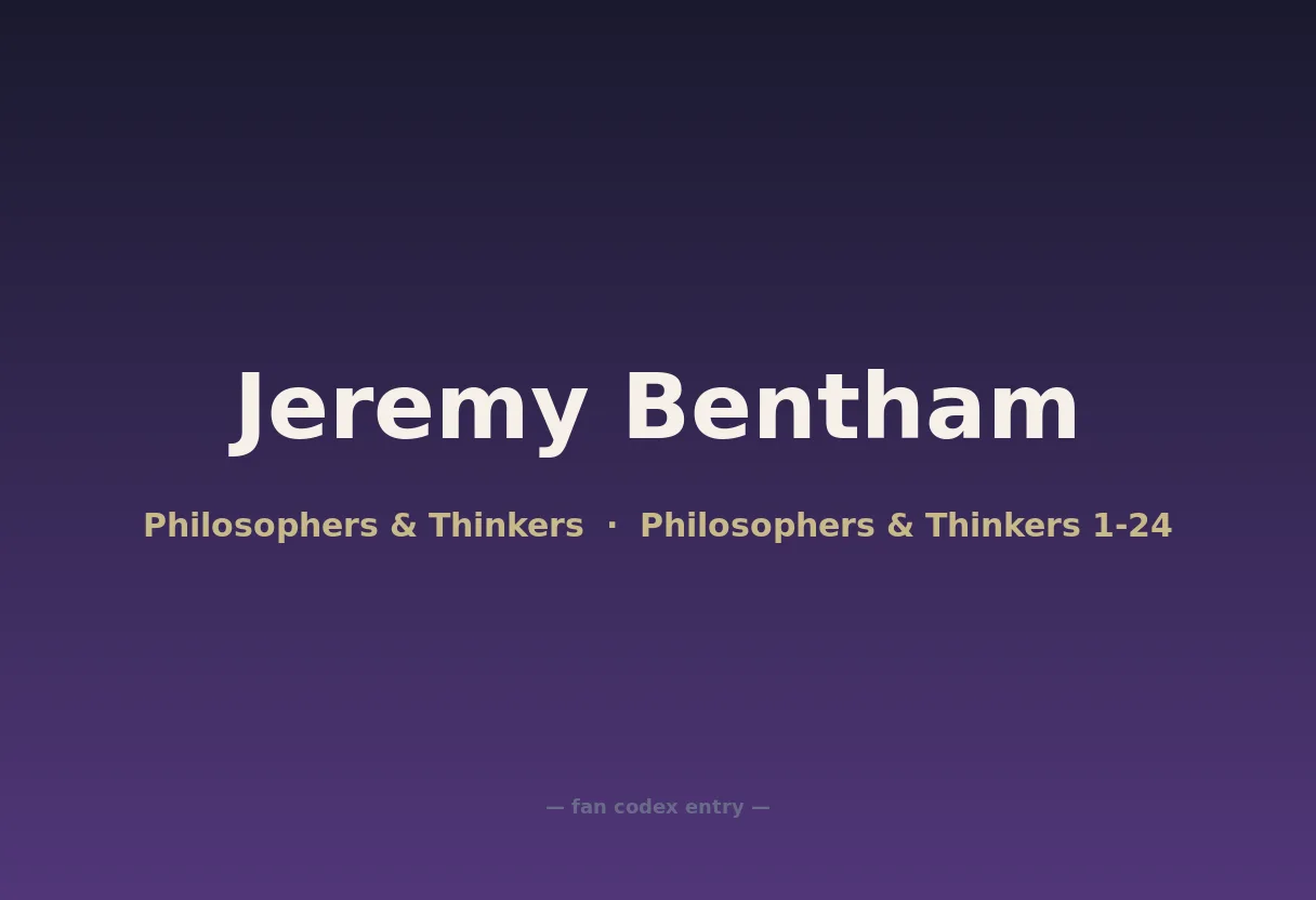 Jeremy Bentham