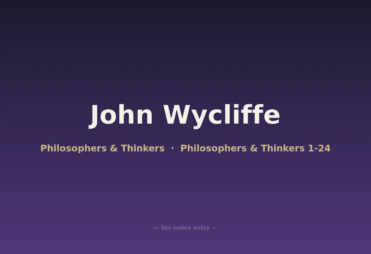 John Wycliffe