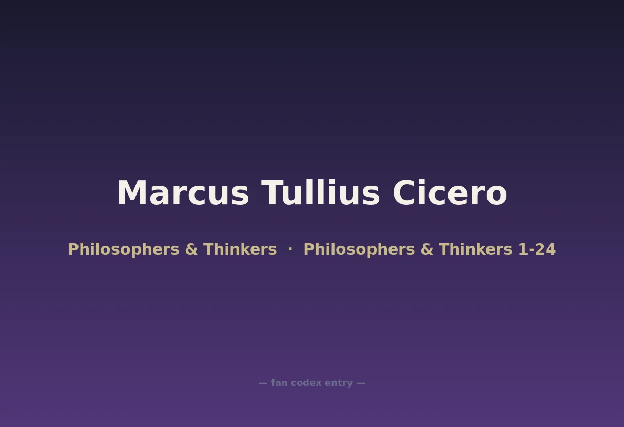 Marcus Tullius Cicero