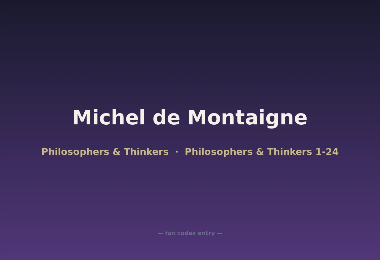 Michel de Montaigne